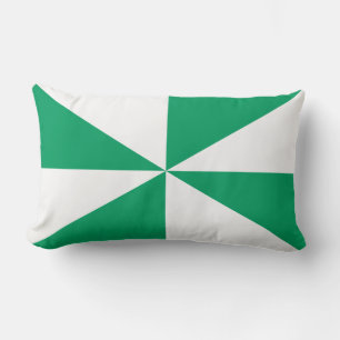 Shamrock Groen en Witte Pinwheel Kussen