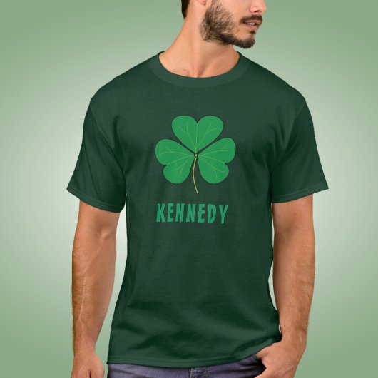 Shamrock Groen Klaver Ierland Keltisch Ierse Naam T-shirt