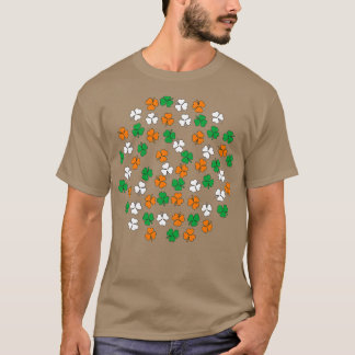 Shamrock Groen Wit Sinaasappel T-shirt