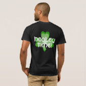 Shamrock grote 'Hooley Time' t-shirt zwart achtera (Achterkant volledig)