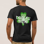 Shamrock grote 'Hooley Time' t-shirt zwart achtera (Achterkant)