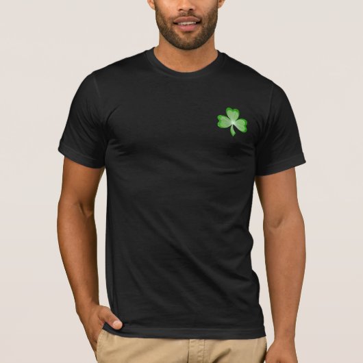 Shamrock grote 'Hooley Time' t-shirt zwart achtera (Voorkant)