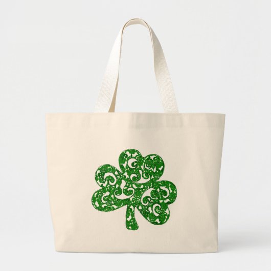 shamrock grote tote bag (Voorkant)