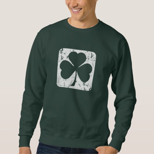 Shamrock Grunge Trui (Voorkant)