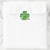 Shamrock Happy St. Patricks Dag Eenvoudige Klaver Ronde Sticker (Tas)