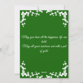 Shamrock Happy St. Patricks Day Daughter Feestdagenkaart (Achterkant)