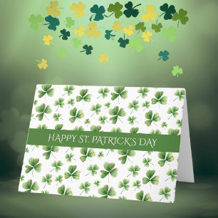 Shamrock Happy St. Patrick's Day Feestdagen Kaart