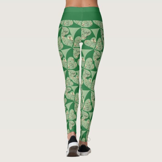Shamrock "Happy St. Patrick's" Leggings (Achterkant)