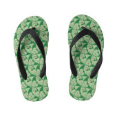 Shamrock "Happy St. Patrick's" paar Teenslippers (Voetbed)