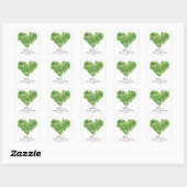 Shamrock hart Vrijgezellenfeest Envelope Seal Vierkante Sticker (Vel)