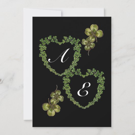 SHAMROCK HARTEN MONOGRAM ijs Aankondiging (Voorkant)