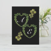 SHAMROCK HARTEN MONOGRAM ijs Aankondiging (Staand voorkant)