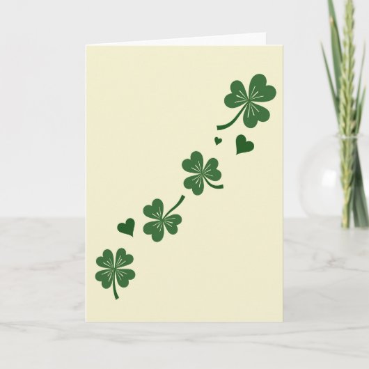 Shamrock Harten Opstijgende Kaart (Voorkant)
