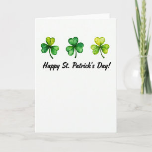 Shamrock Hartpatroonkaart Kaart