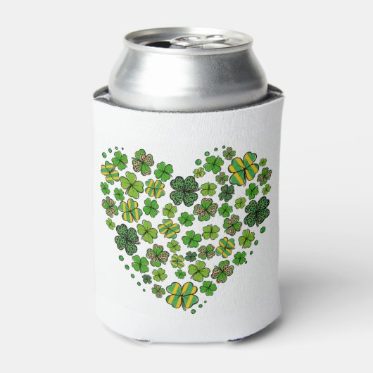 Shamrock Heart Blikjeskoeler (Blikje Voorkant)