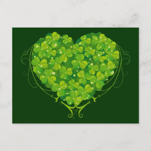 Shamrock Heart Briefkaart