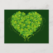 Shamrock Heart Briefkaart (Voorkant)