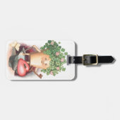 Shamrock Heart en Key St Patrick's Day Bagagelabel (Voorkant horizontaal)