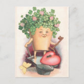 Shamrock Heart en Key St Patrick's Day Briefkaart (Voorkant)