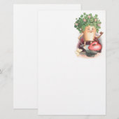  Shamrock Heart en Key St Patrick's Day Briefpapier (Voorkant / Achterkant)