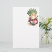  Shamrock Heart en Key St Patrick's Day Briefpapier (Staand voorkant)