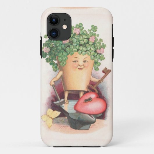 Shamrock Heart en Key St Patrick's Day Case-Mate iPhone Case (Achterkant)