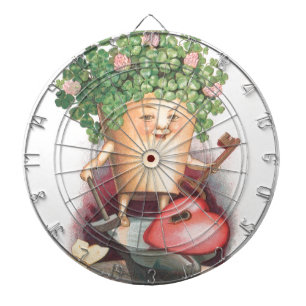  Shamrock Heart en Key St Patrick's Day Dartbord