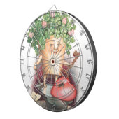  Shamrock Heart en Key St Patrick's Day Dartbord (Voorkant Rechts)