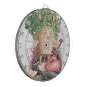  Shamrock Heart en Key St Patrick's Day Dartbord (Voorkant Links)