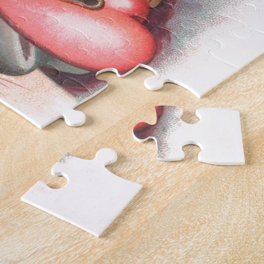  Shamrock Heart en Key St Patrick's Day Legpuzzel (Zijkant)