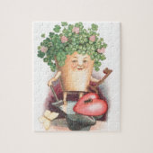  Shamrock Heart en Key St Patrick's Day Legpuzzel (Verticaal)