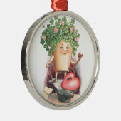  Shamrock Heart en Key St Patrick's Day Metalen Ornament (Rechts)