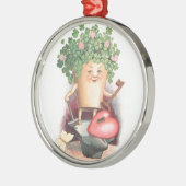  Shamrock Heart en Key St Patrick's Day Metalen Ornament (Links)