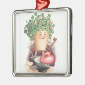 Shamrock Heart en Key St Patrick's Day Metalen Ornament (Links)