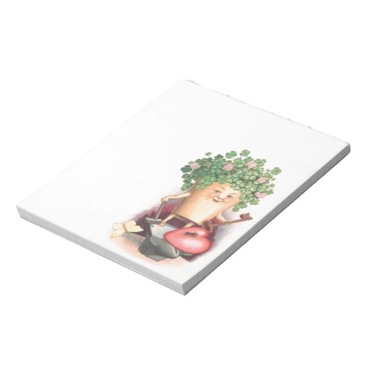 Shamrock Heart en Key St Patrick's Day Notitieblok (Linkerzijde)