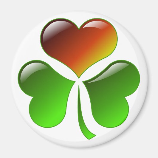 Shamrock Heart Magneet (Voorkant)