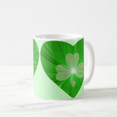 Shamrock Heart mok green (Voorkant rechts)
