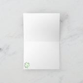 Shamrock Heart Note Kaarten Notitiekaartje (Binnen)