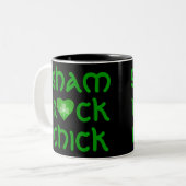 Shamrock Heart 'Shamrock Chick' mok zwart (Voorkant links)