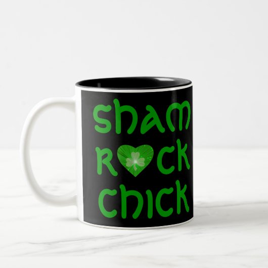 Shamrock Heart 'Shamrock Chick' mok zwart (Links)