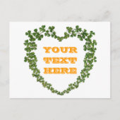 Shamrock Heart  St. Patrick's Day Briefkaart (Voorkant)