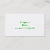 Shamrock Heart visitekaartje side white (Achterkant)