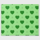 Shamrock Hearts-inpakpapier Cadeaupapier (Vlak)