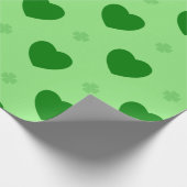 Shamrock Hearts-inpakpapier Cadeaupapier (Hoek)