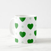 Shamrock & Hearts Klassieke Mok (Voorkant links)