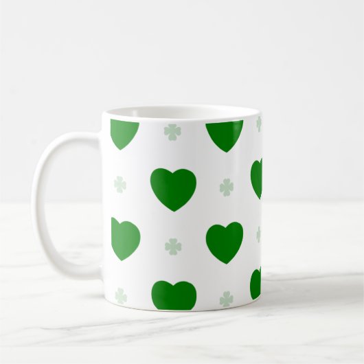 Shamrock & Hearts Klassieke Mok (Links)