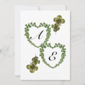 SHAMROCK HEARTS MONOGRAM AANKONDIGING (Voorkant)
