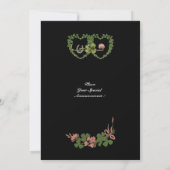 SHAMROCK HEARTS MONOGRAM champagne Aankondiging (Achterkant)