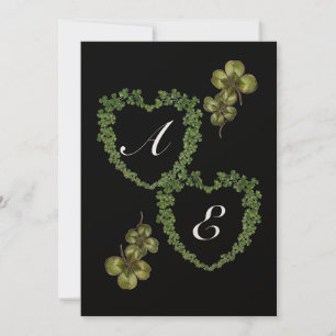 SHAMROCK HEARTS MONOGRAM champagne Aankondiging
