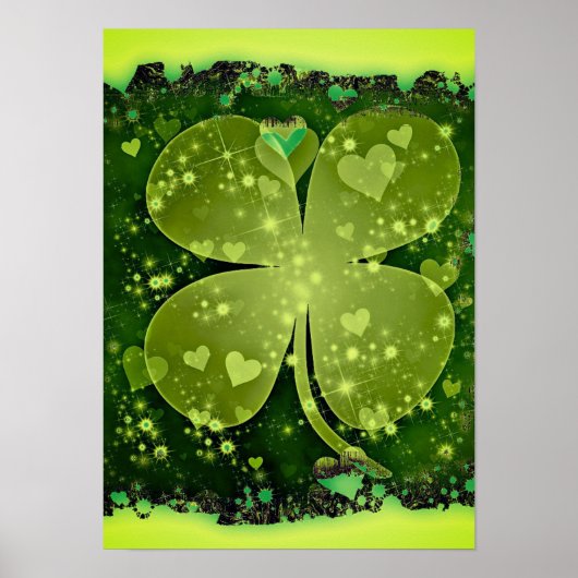 Shamrock Hearts Poster (Voorkant)